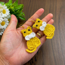 Crochet Cat Earrings Tutorial - Easy Handmade Micro Crochet Jewelry - Unique Present for Cat Lovers - Hand Trendy