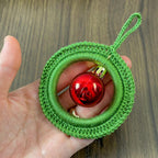 Handmade Wreath Crochet Pattern PDF - Festive Ornament with Bauble PDF - Hand Trendy
