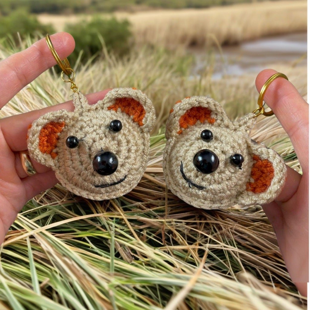 Mini Amigurumi Teddy Bear Keychain Pattern PDF | Small Crochet Teddy Bear PDF - Hand Trendy
