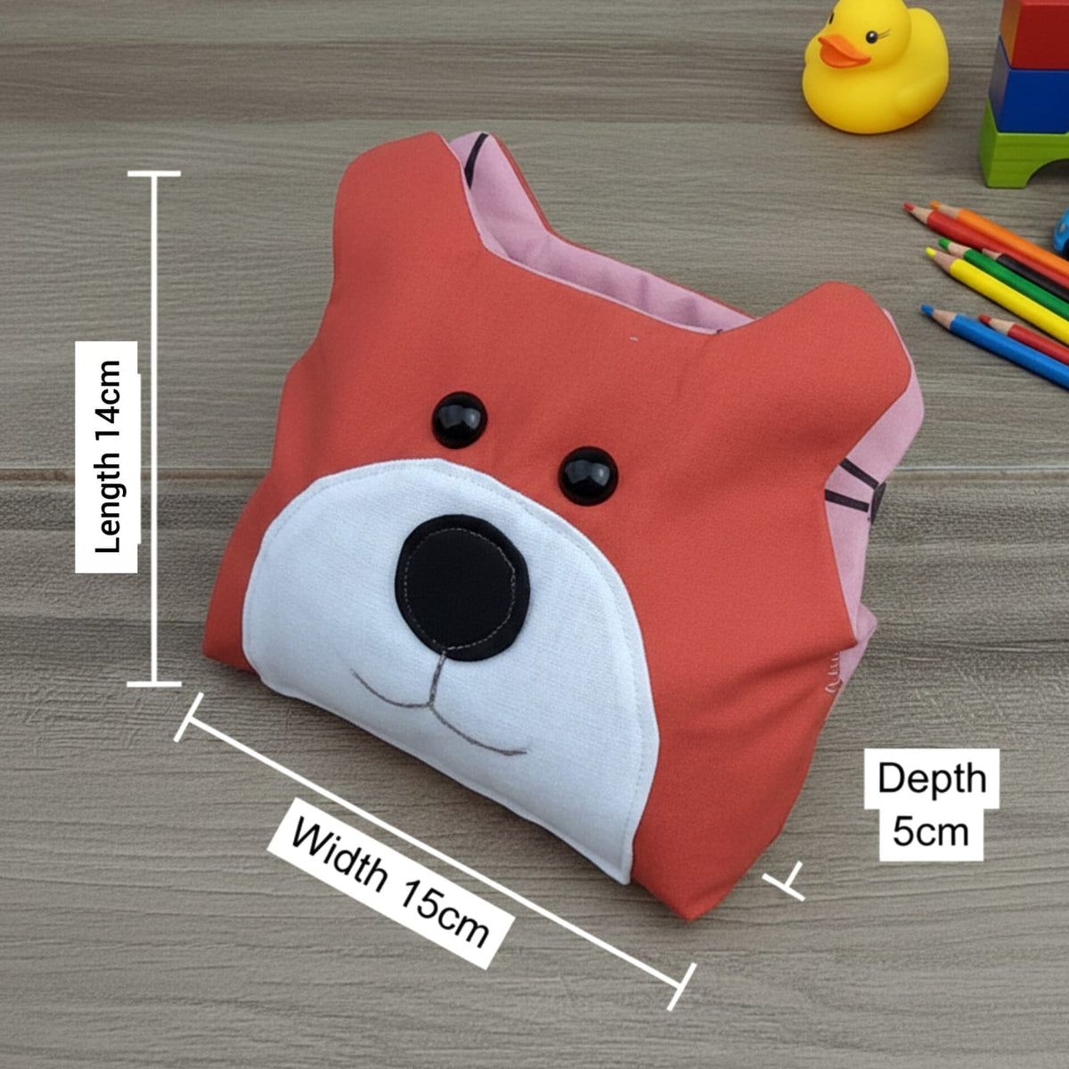 Fox Sewing Pattern PDF Plush Animal Pillow Toy Nursery Decor Template