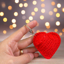 Valentine's Day Crochet Heart Keychain | Cute Amigurumi Heart Pattern | Unique Gift for Her or Couples | Easy Beginner Crochet