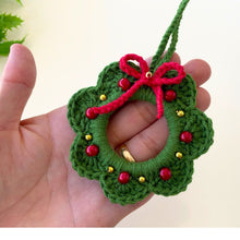 Christmas Crochet Wreath Pattern - Christmas Tree Decoration - Christmas Ornament Pattern | Easy PDF for Beginners