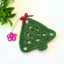 Nordic Yarn Art Christmas Tree Decoration - Handmade Crochet Tree Ornament - Tree Crochet Pattern For Winter Crochet Decor