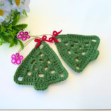 Nordic Yarn Art Christmas Tree Decoration - Handmade Crochet Tree Ornament - Tree Crochet Pattern For Winter Crochet Decor