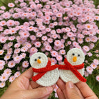 Easy Crochet Snowman Pattern - PDF Only - Little Snowman with Scarf - Hand Trendy