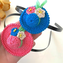 Crochet Mini Hat Pattern - Miniature Vacation Straw Hat - Tiny Crochet Ornaments