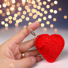 Valentine's Day Crochet Heart Keychain | Cute Amigurumi Heart Pattern | Unique Gift for Her or Couples | Easy Beginner Crochet