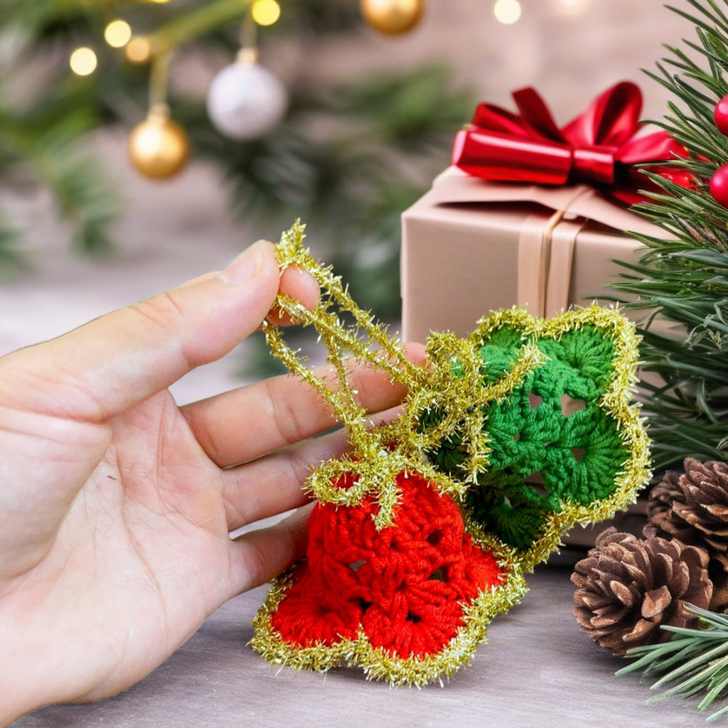Too Flashy Crochet Bells Pattern PDF - Festive Decor - Mini Xmass Bells Ornament - Hand Trendy