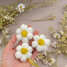 Super Cute Puffy Crochet Flower - Cute Decorative Embellishment for Sweater and Cardigan Decor - Colorful Crochet Daisy Applique
