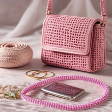 Crochet Cord For Wallet Handle Pattern PDF - Simple Crochet Bag Strap Design - Beginner Bag Cord Tutorial For Your Handmade Diy Project