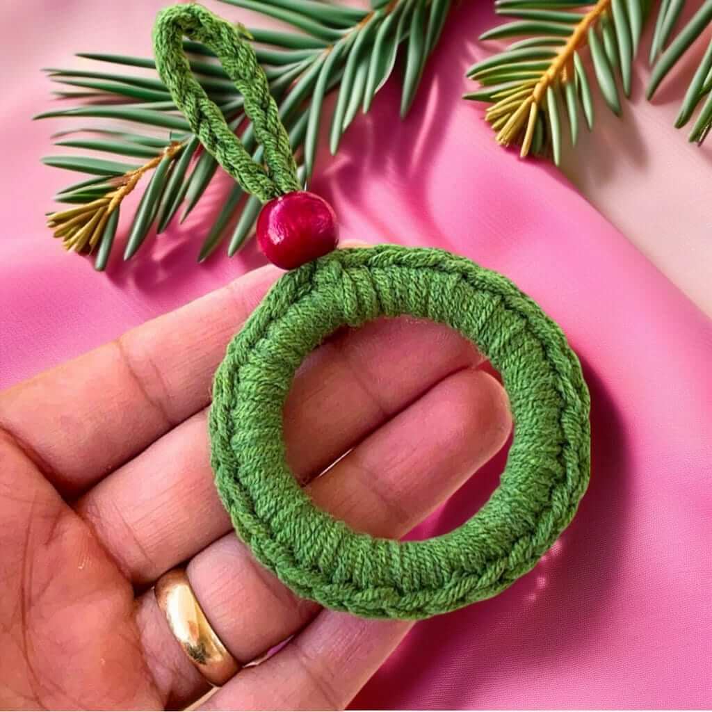 Christmas Crochet Wreath Pattern PDF - Christmas Tree Decoration - Hand Trendy