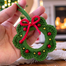 Christmas Crochet Wreath Pattern - Christmas Tree Decoration - Christmas Ornament Pattern | Easy PDF for Beginners