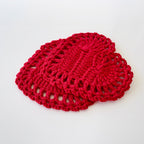 Valentine's Crochet Heart Coaster Pattern PDF - Instant Download Crochet Gift Pattern - Hand Trendy