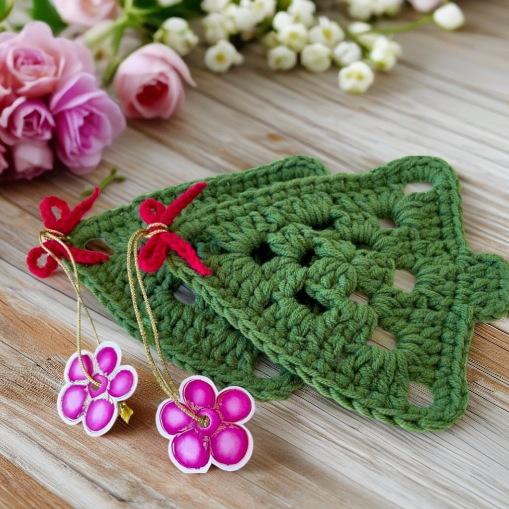 Nordic Crochet Xmas Ornament Pattern - Tree Crochet Pattern For Winter Crochet Decor - Hand Trendy