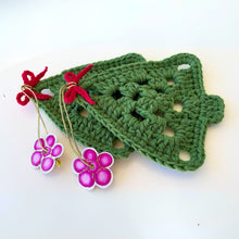 Nordic Yarn Art Christmas Tree Decoration - Handmade Crochet Tree Ornament - Tree Crochet Pattern For Winter Crochet Decor