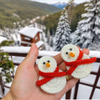 Easy Crochet Snowman Pattern - PDF Only - Little Snowman with Scarf - Hand Trendy