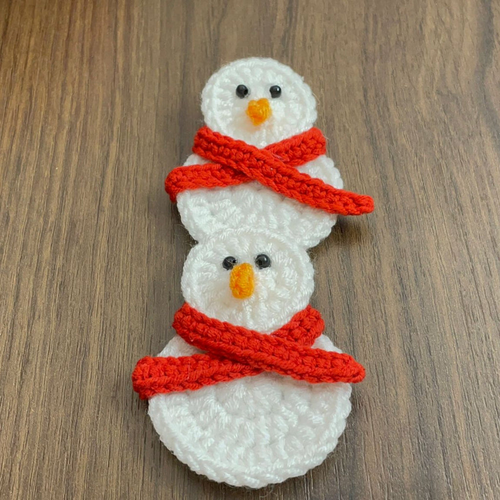 Easy Crochet Snowman Pattern - PDF Only - Little Snowman with Scarf - Hand Trendy