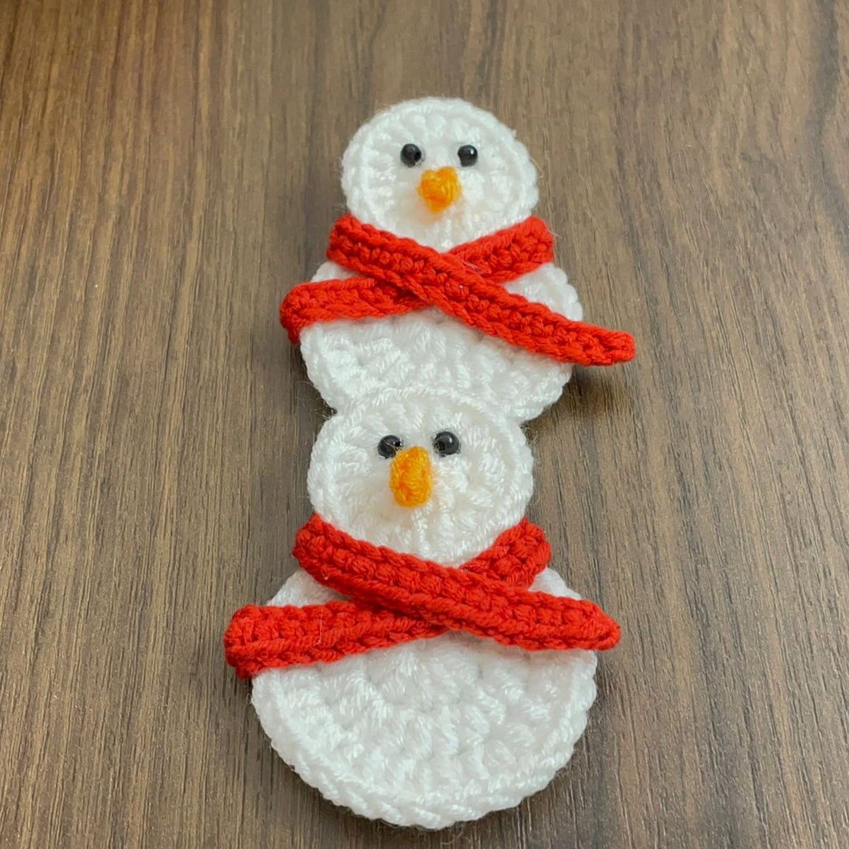 Easy Crochet Snowman Pattern - PDF Only - Little Snowman with Scarf - Hand Trendy