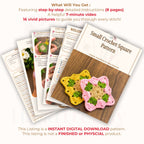 Easy Crochet Square Pattern - Perfect for Beginners - Small Crochet Square Pattern - Hand Trendy