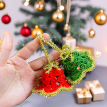 Too Flashy Xmass Crochet Bell Pattern - Mini Xmass Bells Ornament Winter Crochet Decor PDF Tutorial
