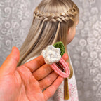Crochet Hairclips Pattern for Kids - PDF Only - Toddler Hair Clip Crochet Pattern - Hand Trendy