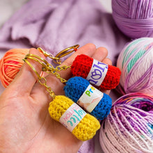 Crochet Keychain Tutorial - Mini Crochet Yarn Ball Ornament for Crochet Lovers - Inspirational Crochet Keychain Ideas
