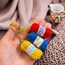 Crochet Keychain Tutorial - Mini Crochet Yarn Ball Ornament for Crochet Lovers - Inspirational Crochet Keychain Ideas