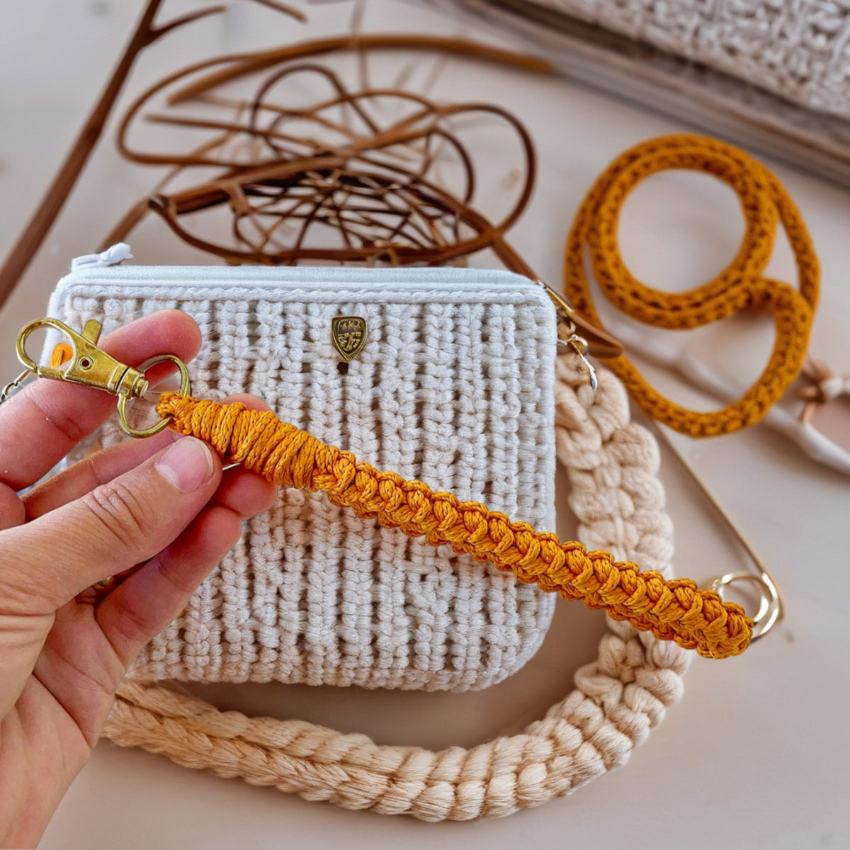 Beginner Crochet Purse Handle Pattern PDF - Crochet Cord Bag Strap Pattern - Hand Trendy