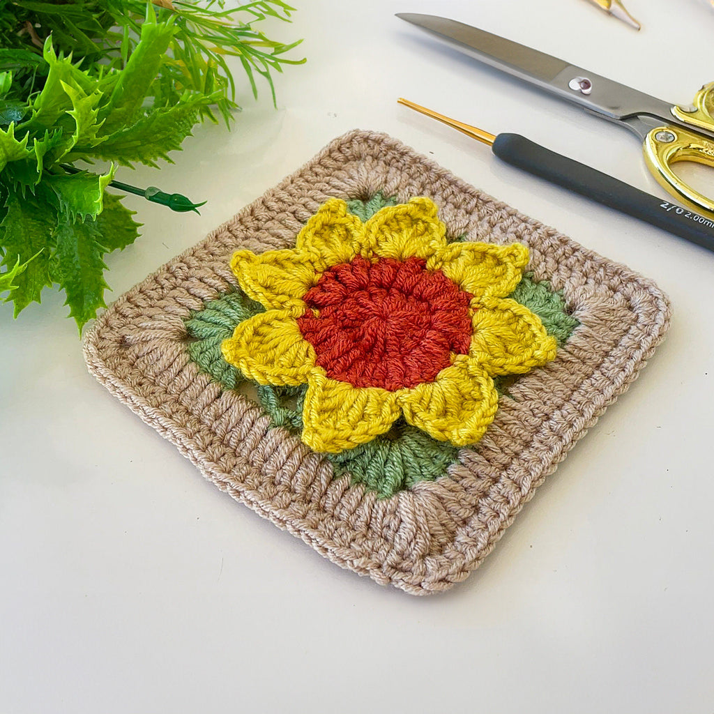 Sunflower Crochet Blanket Pattern - PDF Only - Perfect Housewarming or Mother's Day Gifts - Hand Trendy