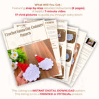Crochet Santa Hat Coasters Pattern - Ideal for Coffee Lovers - Hand Trendy