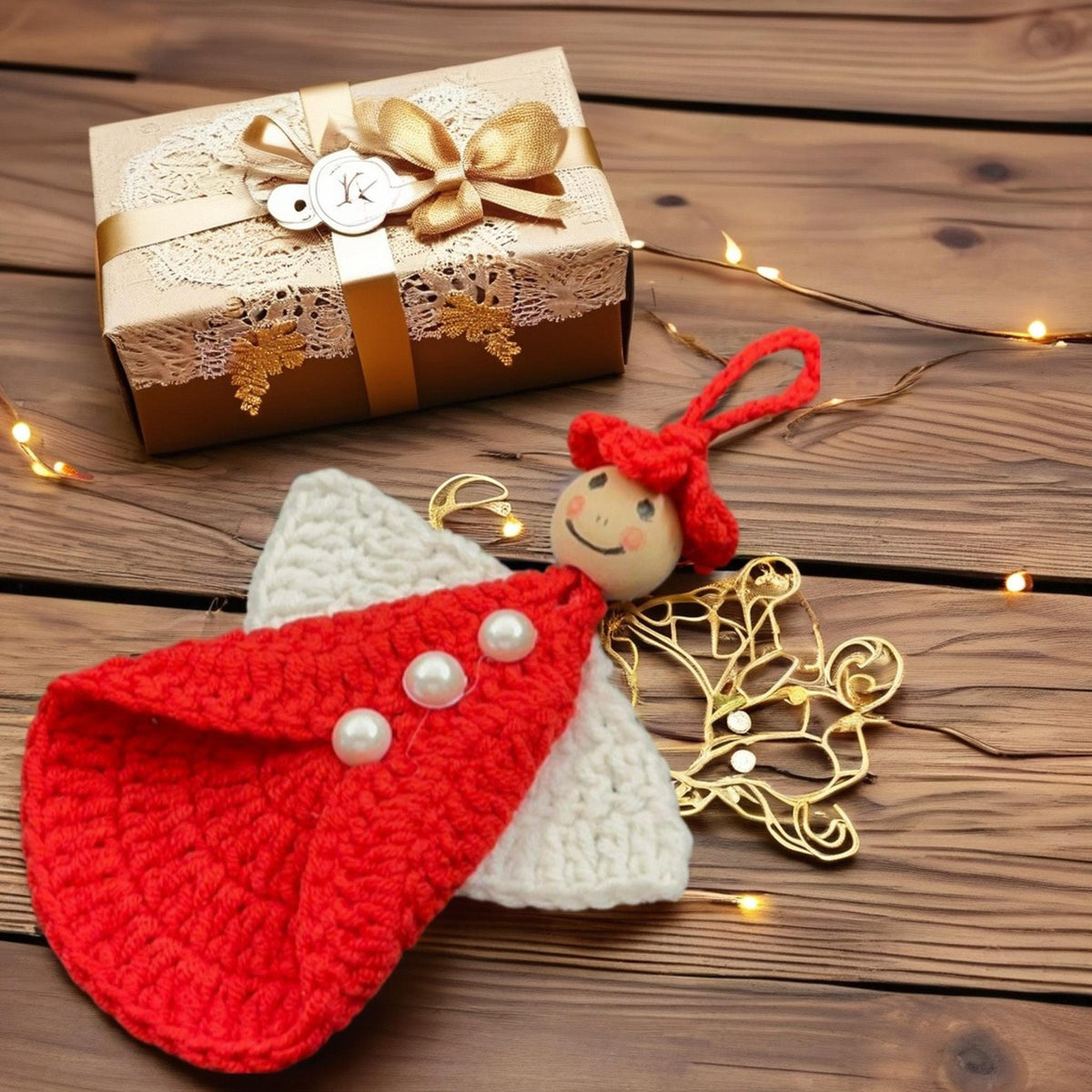 Crochet Angel Tree Topper Pattern | PDF Only - DIY Christmas Table Decoration - Hand Trendy