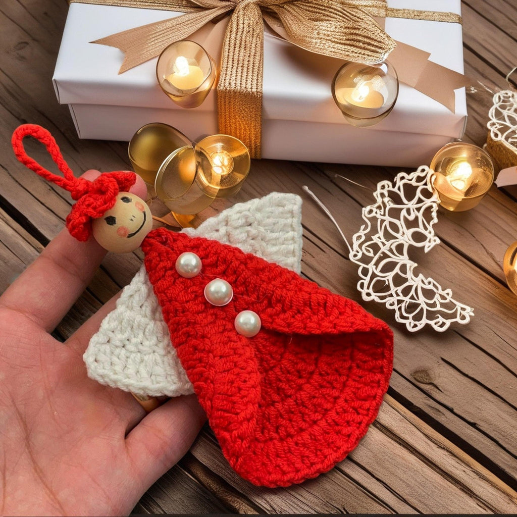 Crochet Angel Tree Topper Pattern | PDF Only - DIY Christmas Table Decoration - Hand Trendy