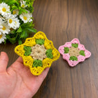 Easy Crochet Square Pattern - Perfect for Beginners - Small Crochet Square Pattern - Hand Trendy