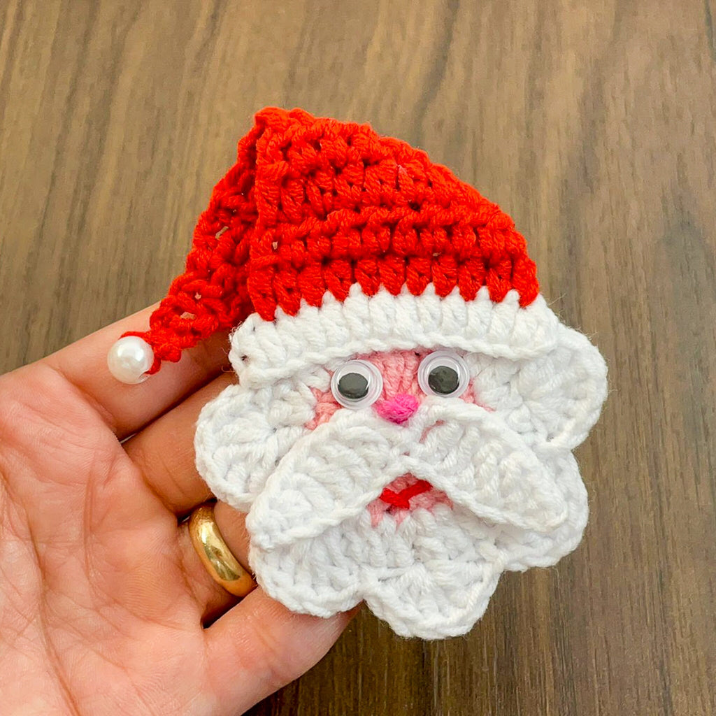 Santa Claus Applique Crochet Pattern PDF - Easy Holidays Gift Idea - Hand Trendy