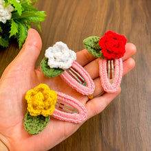 Hairclips Pattern for Kids - Neutral Hair Clip Crochet Pattern - Fall Crochet Pattern for Hairclips - Toddler Hair Clip Crochet Pattern