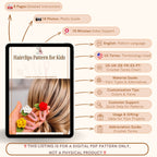 Crochet Hairclips Pattern for Kids - PDF Only - Toddler Hair Clip Crochet Pattern - Hand Trendy