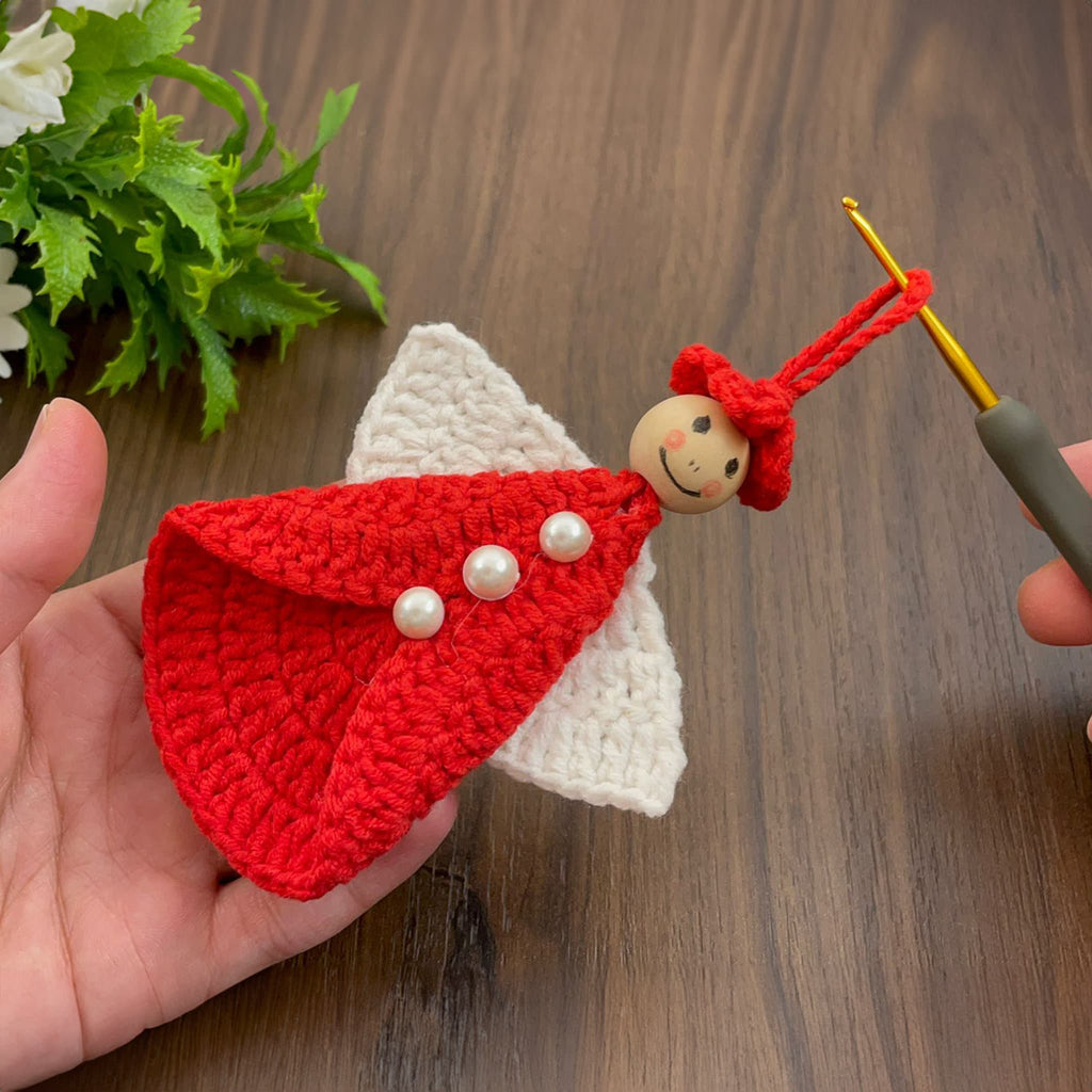 Crochet Angel Tree Topper Pattern | PDF Only - DIY Christmas Table Decoration - Hand Trendy
