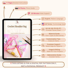 Pastel Flower Crochet Envelope Bag PDF Pattern – DIY Soft Texture Crossbody Pouch Tutorial – Colorful Yarn Purse Design