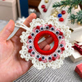 Whimsical Crochet Christmas Wreath Pattern - Easy DIY Ornament for Christmas Gift - Hand Trendy
