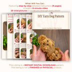 DIY Yarn Dog Pattern - Easy Craft Tutorial - Great Gift Idea for Crafters - Hand Trendy