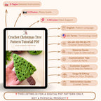 Easy Crochet Christmas Tree Pattern PDF - Easy Holiday Crochet Pattern for Beginners - Hand Trendy