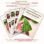 Easy Crochet Christmas Tree Pattern PDF - Easy Holiday Crochet Pattern for Beginners - Hand Trendy