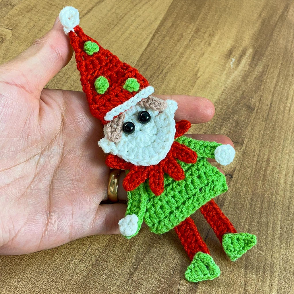 Christmas Elf Crochet PDF - Amigurumi Ornament - DIY Christmas Tree Decoration - Hand Trendy