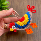 Crochet Chicken Keychain Pattern PDF | DIY Amigurumi | Colorful Crochet Chicken Keychain Pattern PDF - Hand Trendy