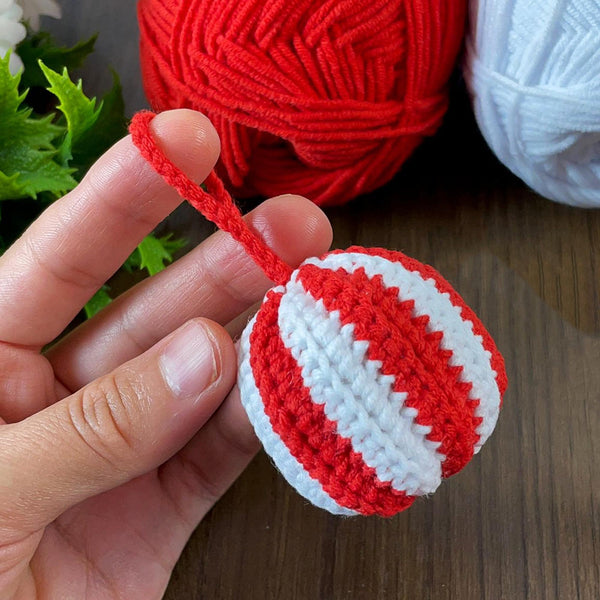 Crochet Christmas Ornament Ball Pattern PDF