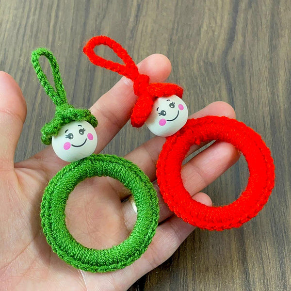 Crochet Christmas Elf Wreath Pattern, DIY Red Ornament PDF, Handmade Holiday Décor Tutorial, Beginner Festive Craft Project