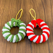 Candy Cane Wreath Crochet Pattern, Christmas Ornament PDF, DIY Holiday Wreath Tutorial, Beginner Friendly Crochet, Handmade Décor Idea