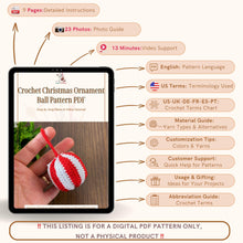 Crochet Christmas Ornament Ball Pattern PDF
