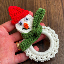 Snowman Wreath Crochet Pattern, Christmas Ornament PDF Tutorial, DIY Holiday Décor, Beginner-Friendly Festive Craft, Handmade Decoration