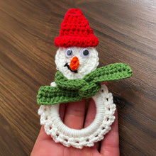 Snowman Wreath Crochet Pattern, Christmas Ornament PDF Tutorial, DIY Holiday Décor, Beginner-Friendly Festive Craft, Handmade Decoration